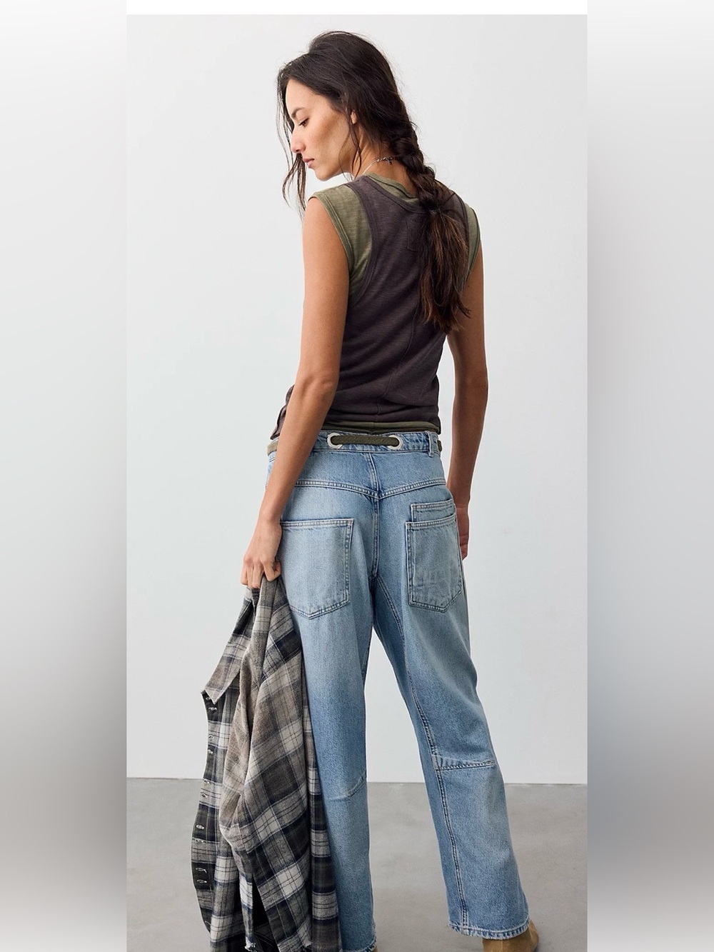 We The Free Moxie Pull-On Barrel Jeans, size 25 - Picture 3 of 14